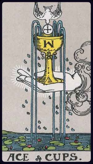 Ý nghĩa lá bài Át Cốc (Ace of Cups) trong Tarot