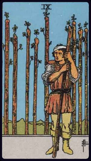 Ý nghĩa lá bài Chín Gậy (Nine of Wands) trong Tarot