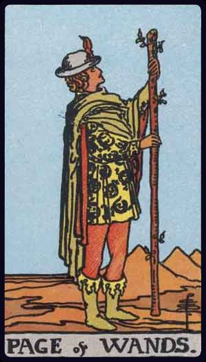Ý nghĩa lá bài Thị Vệ Gậy (Page of Wands) trong Tarot