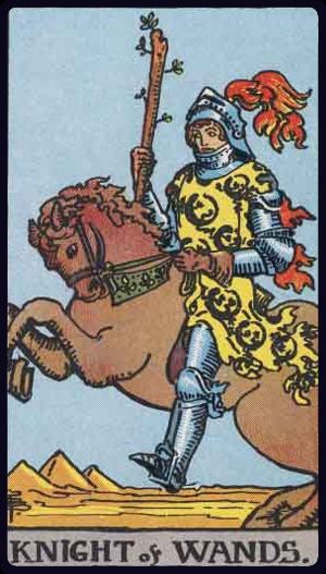 Ý nghĩa lá bài Hiệp Sĩ Gậy (Knight of Wands) trong Tarot