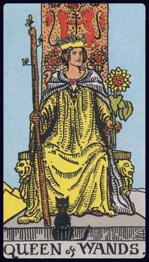 Ý nghĩa lá bài Hoàng Hậu Gậy (Queen of Wands) trong Tarot