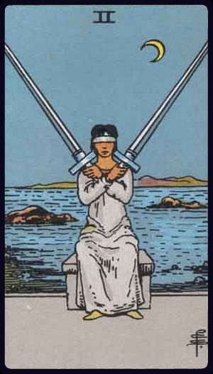 Ý nghĩa lá bài Hai Kiếm (Two of Swords) trong Tarot