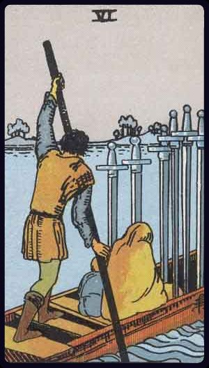 Ý nghĩa lá bài Sáu Kiếm (Six of Swords) trong Tarot