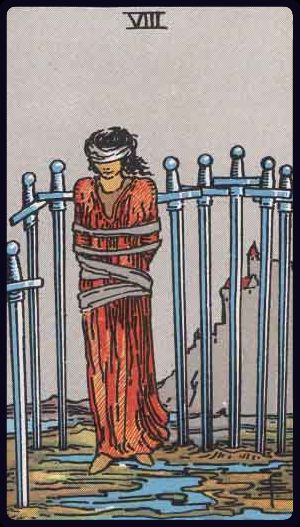 Ý nghĩa lá bài Tám Kiếm (Eight of Swords) trong Tarot