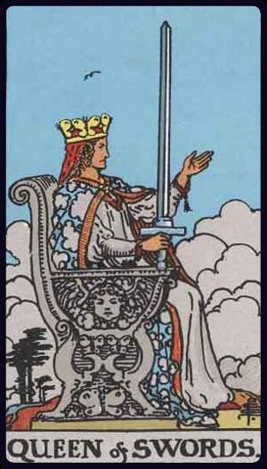 Ý nghĩa lá bài Hoàng Hậu Kiếm (Queen of Swords) trong Tarot