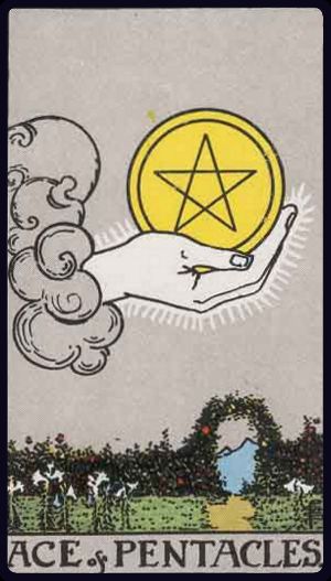 Ý nghĩa lá bài Át Tiền (Ace of Pentacles) trong Tarot