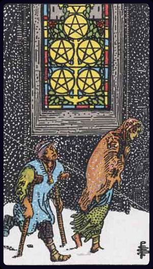 Ý nghĩa lá bài Năm Tiền (Five of Pentacles) trong Tarot