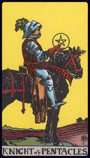 Ý nghĩa lá bài Hiệp Sĩ Tiền (Knight of Pentacles) trong Tarot
