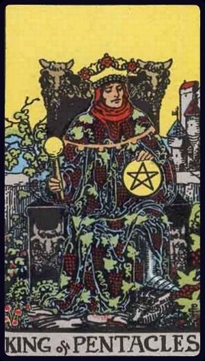 Ý nghĩa lá bài Nhà Vua Tiền (King of Pentacles) trong Tarot